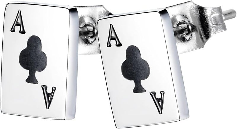 CSIYANJRY99 Queen of Hearts Earrings for Women Red Heart Poker Clock Drop Earrings Asymmetric Queen of Hearts Costume Women Accessories - Image 1